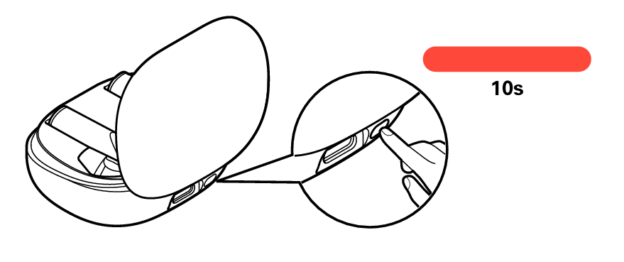 Push case button 10s C500W